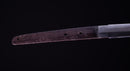Antique Japanese Katana Sword with Iron Tsuba and Black Lacquet Mountings
