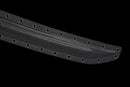 Iron Reaper Tactical Dao — high-carbon steel, Black textured handle, black ribbed polymer sheath with clip.