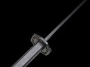 Champion Chopper Tactical Sword — Ceramic Edition — Black ergonomic grip, orange ring, black tactical, carbon fiber pattern