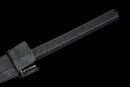 Phantom Tachi Long Tactical Sword — high-carbon steel, Black textured handle, black molded sheath, modular holes, belt clip