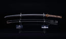 Antique Japanese Katana Sword with Tombo Dragonfly Menuki & Sansui Landscape Tsuba