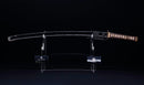 Antique Japanese Katana Sword with Tombo Dragonfly Menuki & Sansui Landscape Tsuba