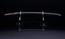 Antique Japanese Katana Sword with Red Saya and Gold Fukurin Momiji Tsuba