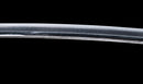 Antique Japanese Katana with Seated Sages Iron Tsuba and Suguha Hamon, Mumei, Edo Period