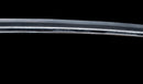 Antique Japanese Katana with Seated Sages Iron Tsuba and Suguha Hamon, Mumei, Edo Period