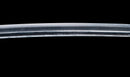 Antique Japanese Katana with Seated Sages Iron Tsuba and Suguha Hamon, Mumei, Edo Period