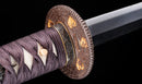 Antique Japanese Katana Sword with Karakusa Tsuba, signed Chōshū Fujiwara Kiyoshige — NBTHK Hozon