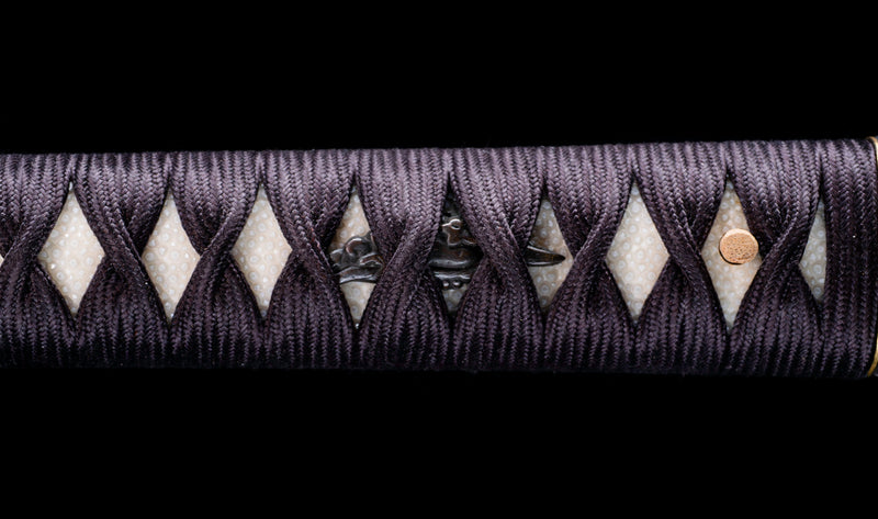 Antique Japanese Katana Sword with Karakusa Tsuba, signed Chōshū Fujiw
