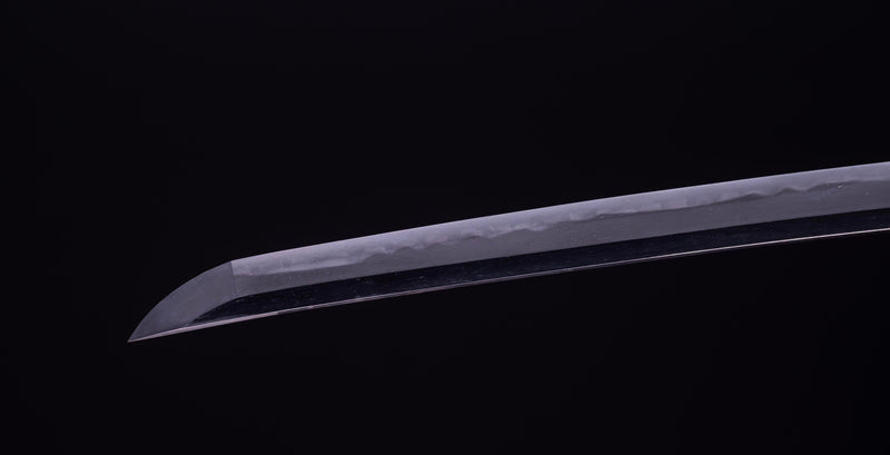 Antique Japanese Katana Sword with Kuruma-sukashi Tsuba