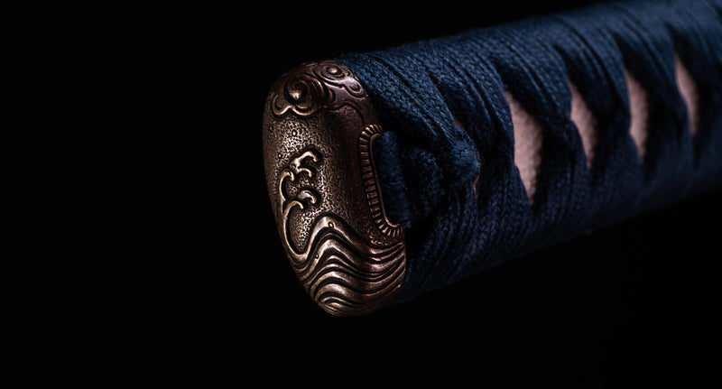Antique Japanese Katana Sword with Sea Inspired Koshirae
