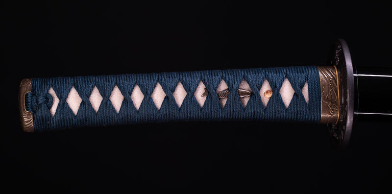 Antique Japanese Katana Sword with Sea Inspired Koshirae