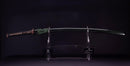 Antique Japanese Katana Sword signed Seki-ju Kaneyoshi with Beautiful Green Saya.
