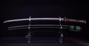 Antique Japanese Katana Sword signed Seki-ju Kaneyoshi with Beautiful Green Saya.