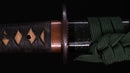 Antique Japanese Katana Sword signed Seki-ju Kaneyoshi with Beautiful Green Saya.
