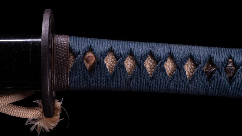 Antique Japanese Katana Sword Leaf Motif Sukashi Tsuba