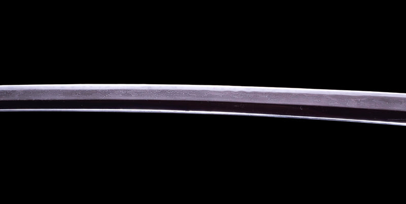 Antique Japanese Katana Sword with Red lacquered Groove