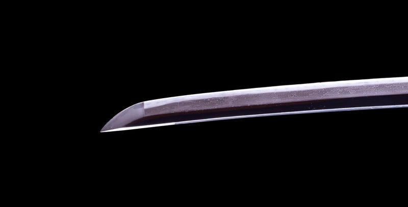 Antique Japanese Katana Sword with Red lacquered Groove