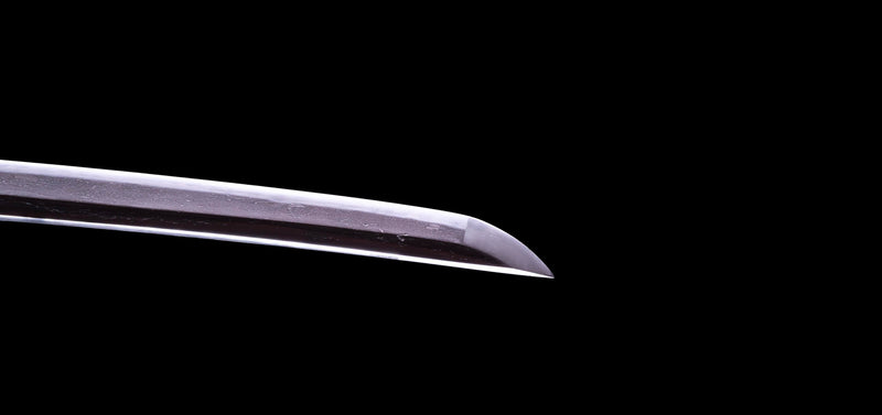 Antique Japanese Katana Sword with Red lacquered Groove