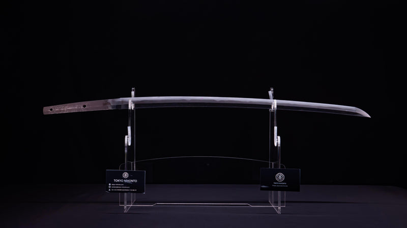 Antique Japanese Katana Rounded Kakugata Tsuba - Late Muromachi