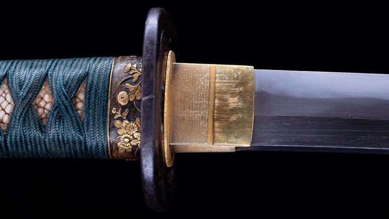 Antique Japanese Katana Rounded Kakugata Tsuba - Late Muromachi