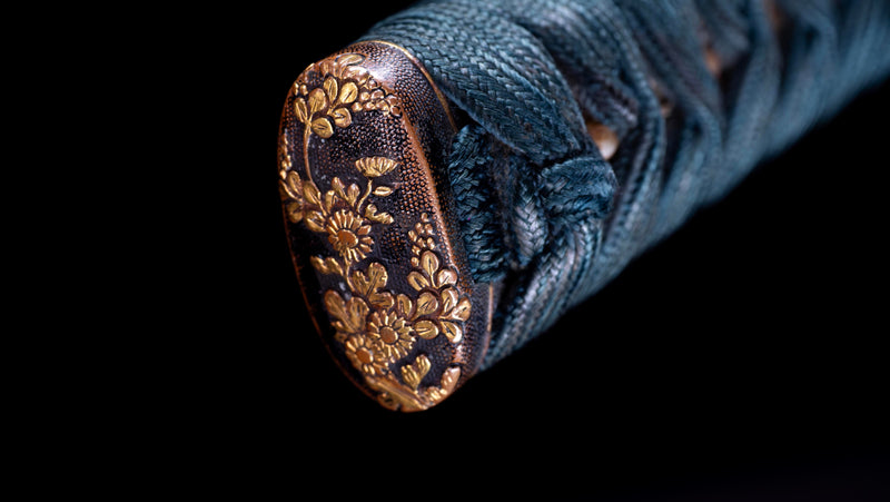 Antique Japanese Katana Rounded Kakugata Tsuba - Late Muromachi