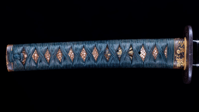 Antique Japanese Katana Rounded Kakugata Tsuba - Late Muromachi