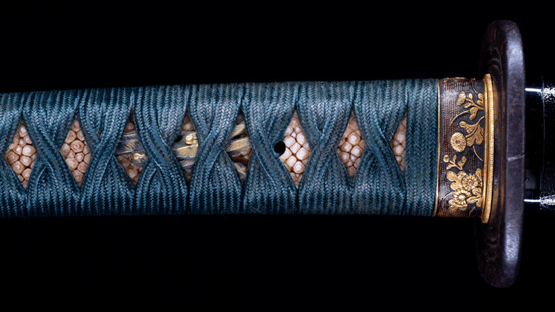 Antique Japanese Katana Rounded Kakugata Tsuba - Late Muromachi