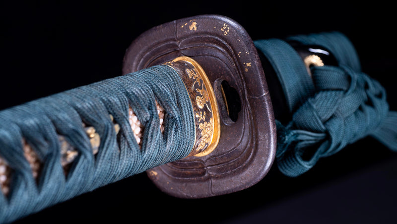 Antique Japanese Katana Rounded Kakugata Tsuba - Late Muromachi