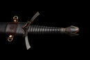 Morgul-Blade of the Witch-king - Lord of the Rings Sword — Manganese, Black wrapped grip, dark metal guard/pommel, decorated