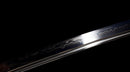 Shirōkami Katana - — T10 Steel, Black ito handle, white kashira; black saya, white sageo, silver kojiri