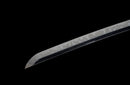 Fubuki Katana - — T10 Steel, Black/white cord handle, silver speckled sheath, matching cord.