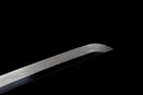 Fubuki Katana - — T10 Steel, Black/white cord handle, silver speckled sheath, matching cord.