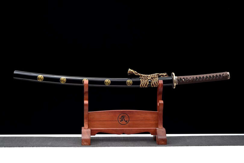 三色銅天将剣（黒檀タイプ）古兵器 武具 刀装具 日本刀 模造刀 